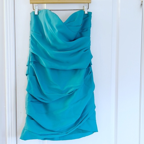 BCBG Max Azria Turquoise Madge Dress - Picture 3 of 3